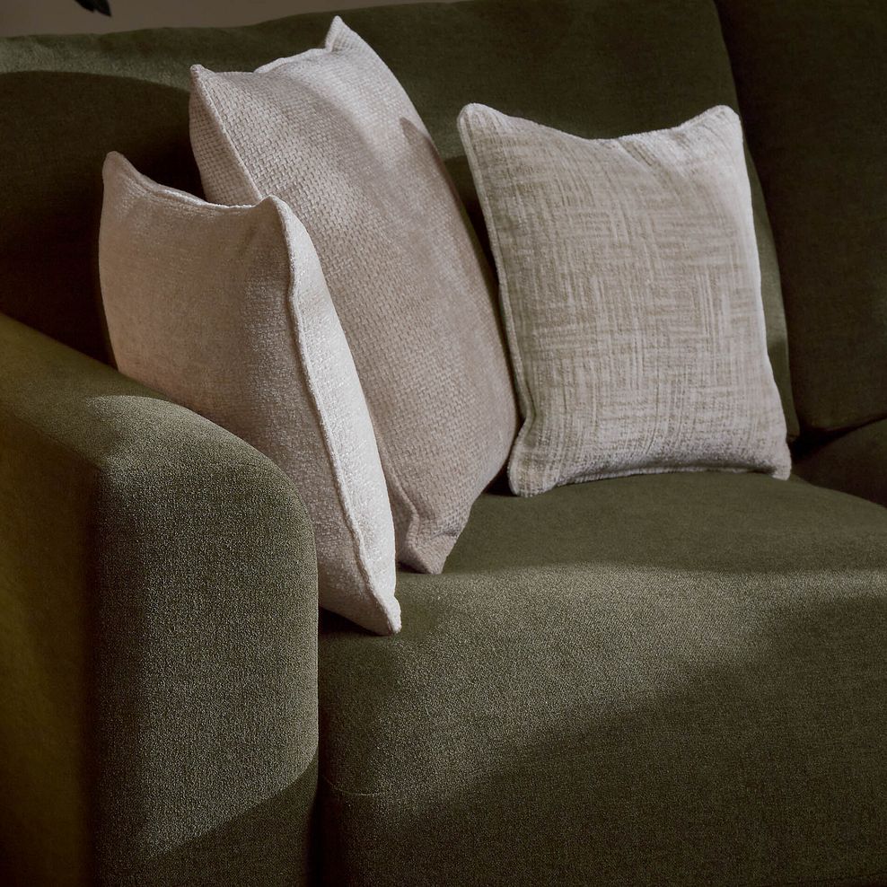 Elston Modular 4 Seat Left Hand Open End Corner Sofa in  in Penny Forest Fabric - Group 4 FOOT 4