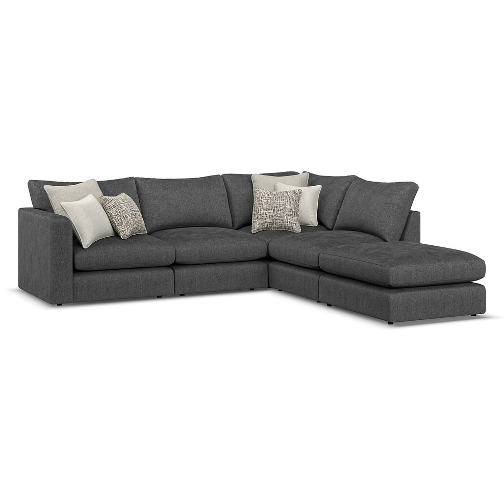 Elston Modular 4 Seat Left Hand Open End Corner Sofa in Penny Whisp Fabric - Group 4 FOOT 1