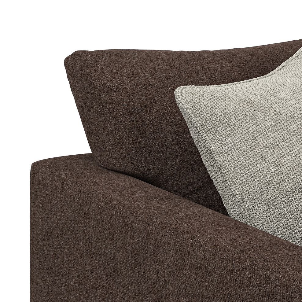 Elston 4 Seat Modular Right Hand Corner Sofa in Penny Cacao Fabric - Group 2 7