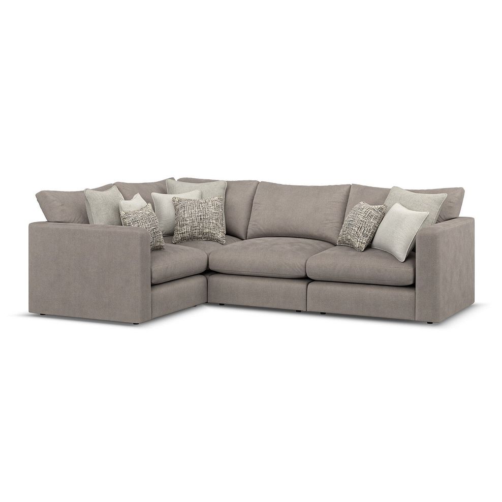 Elston 4 Seat Modular Right Hand Corner Sofa in Penny Clay Fabric - Group 2 1