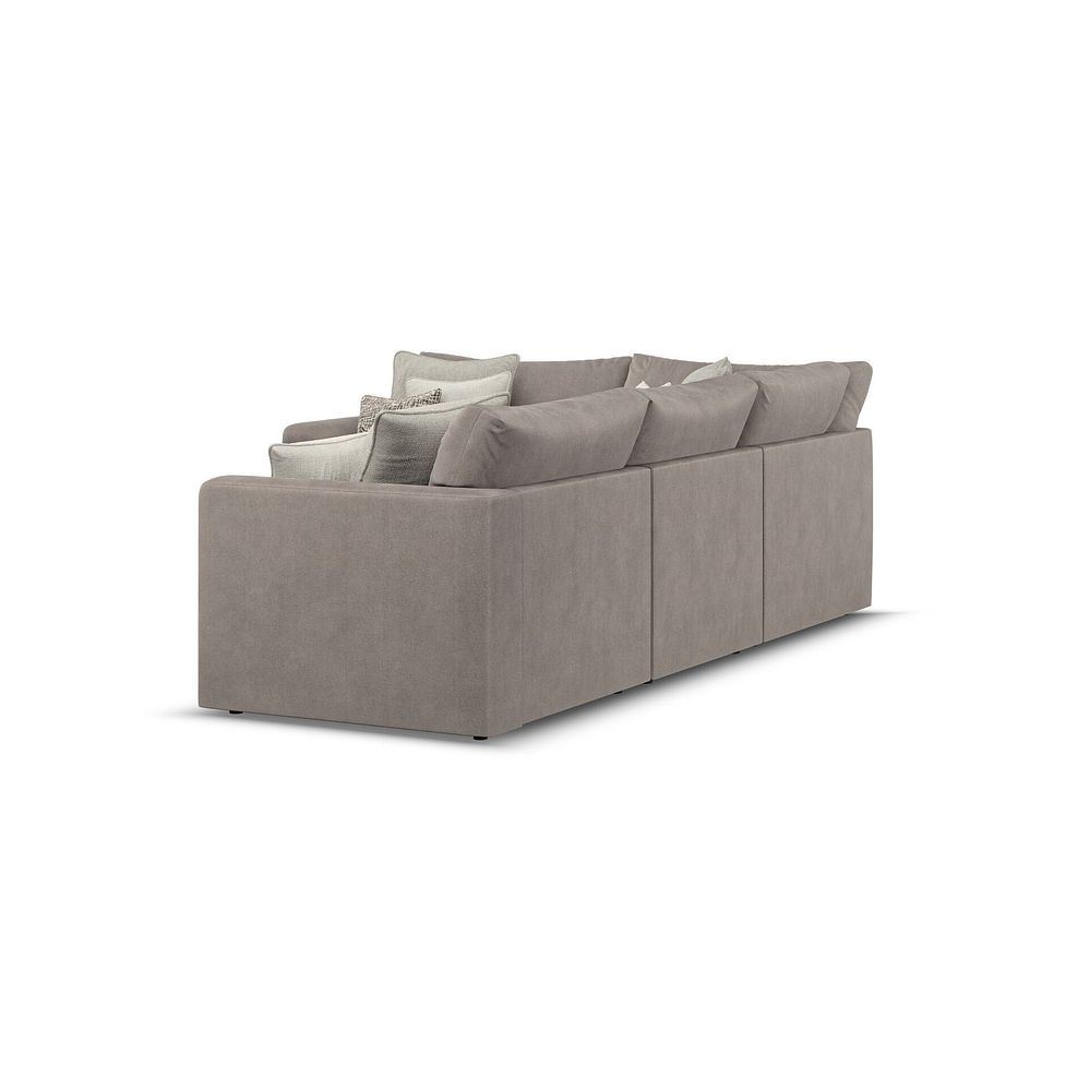 Elston 4 Seat Modular Right Hand Corner Sofa in Penny Clay Fabric - Group 2 3