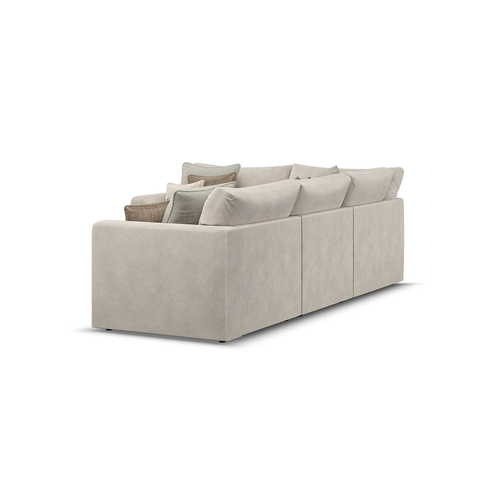 Elston 4 Seat Modular Right Hand Corner Sofa in Penny Dove  Fabric - Group 2 2