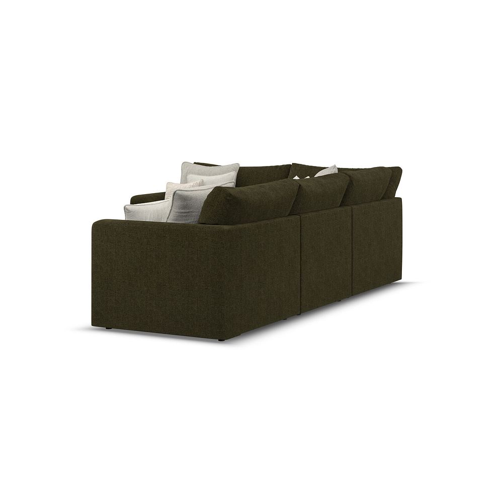Elston 4 Seat Modular Right Hand Corner Sofa in Penny Forest Fabric - Group 2 3