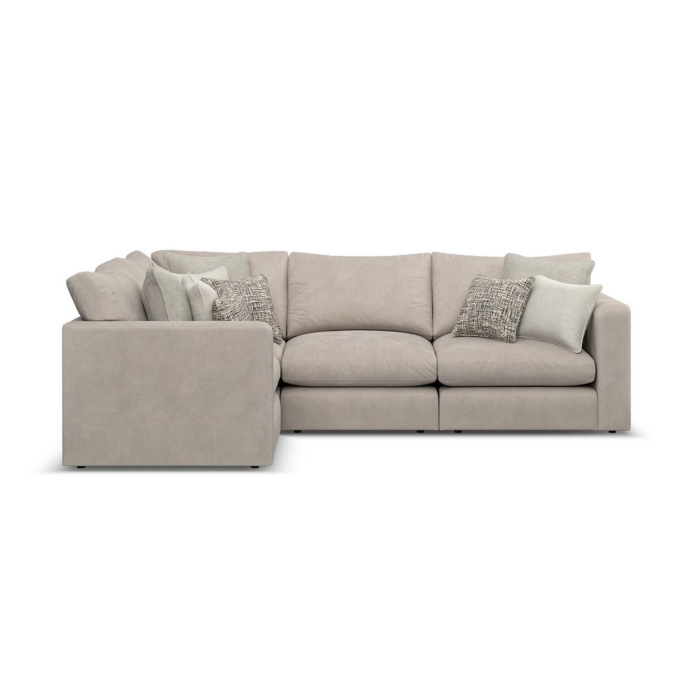 Elston 4 Seat Modular Right Hand Corner Sofa in Penny Mid Grey Fabric - Group 2 2