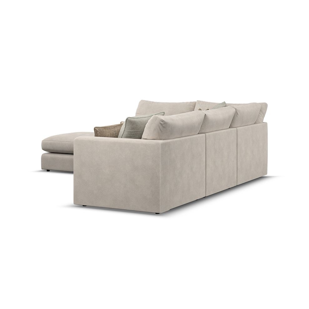 Elston Modular 4 Seat Right Hand Open End Corner Sofa in Penny Dove Fabric - Group 5 FOOT 3