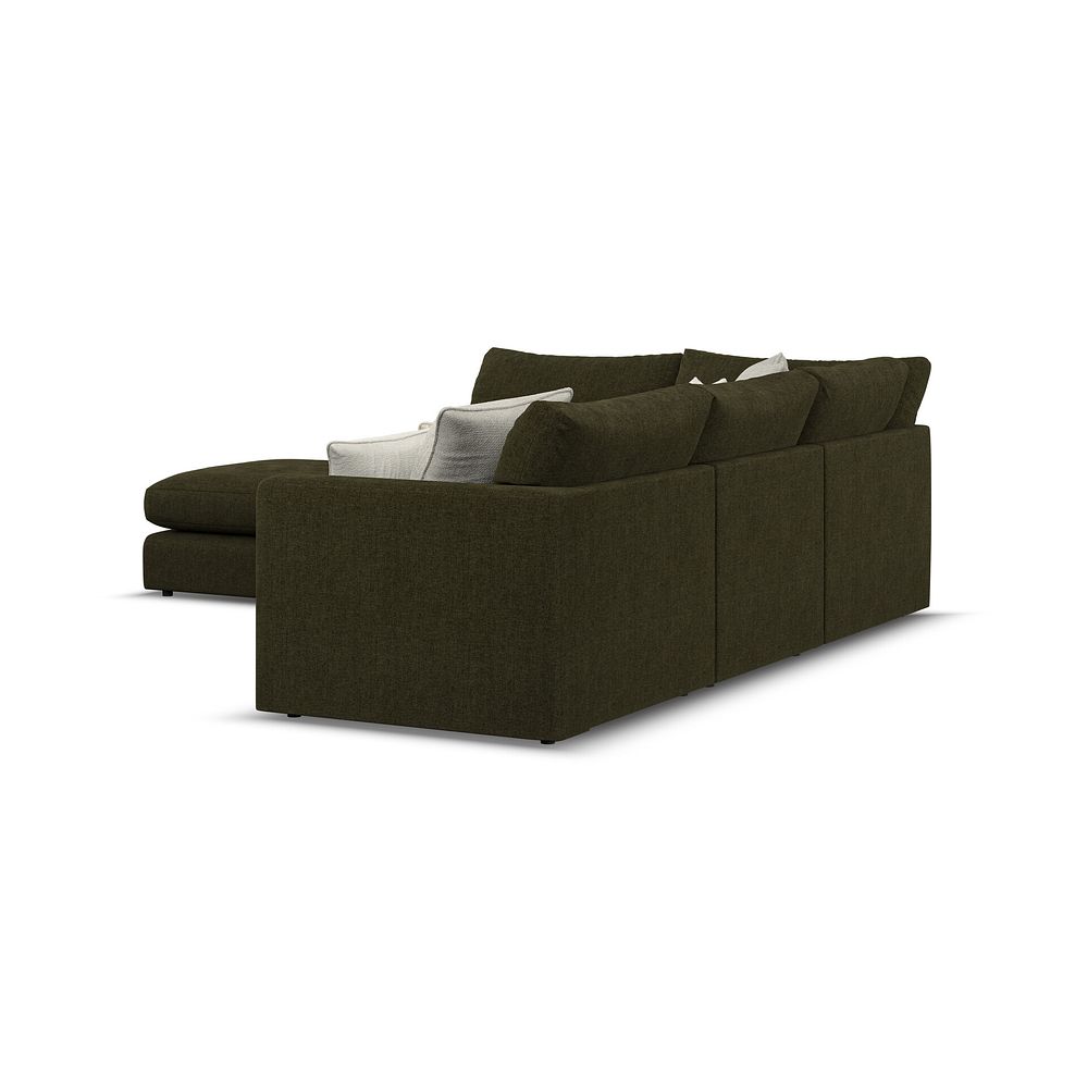 Elston Modular 4 Seat Right Hand Open End Corner Sofa in Penny Forest Fabric - Group 5 FOOT 3