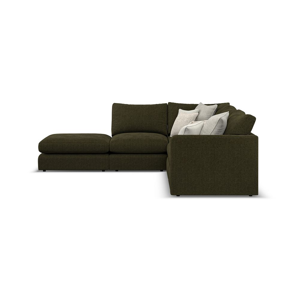 Elston Modular 4 Seat Right Hand Open End Corner Sofa in Penny Forest Fabric - Group 5 FOOT 4