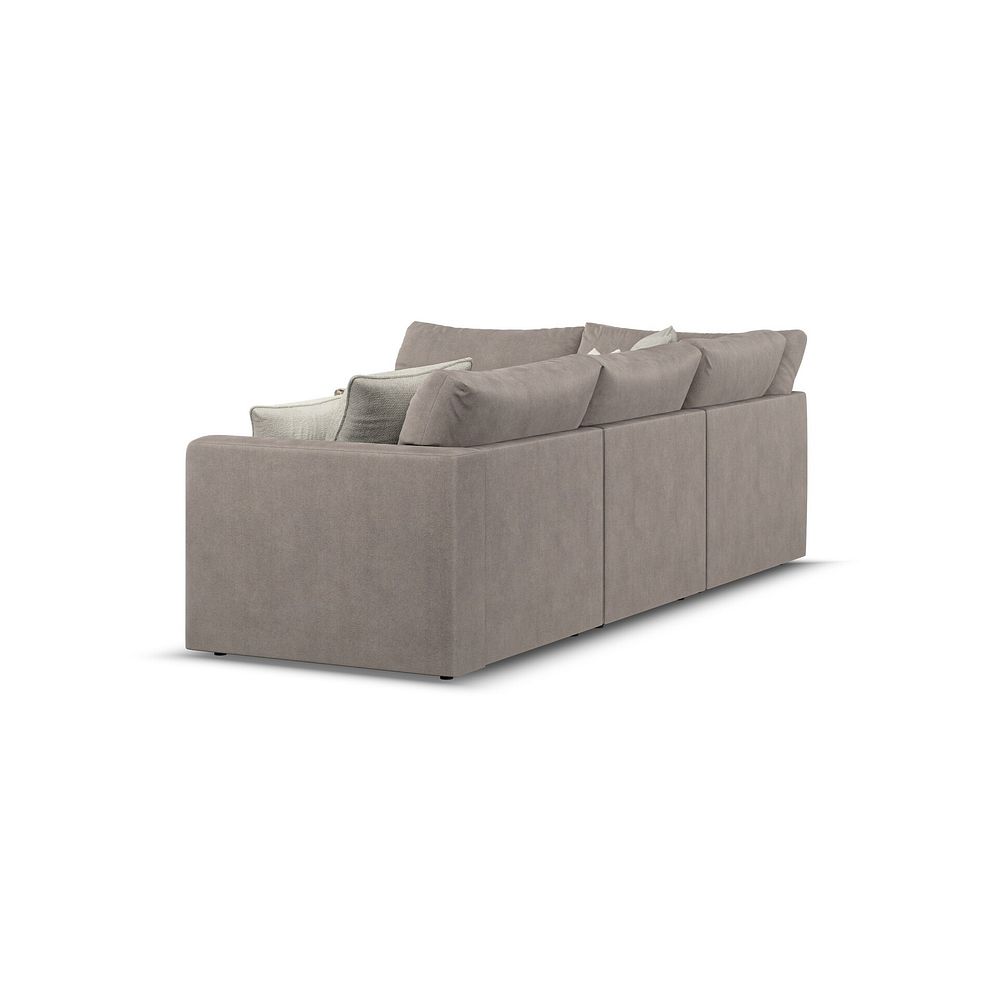 Elston 4 Seat Right Hand Modular Corner Sofa in Penny Clay Fabric - Group 5 3