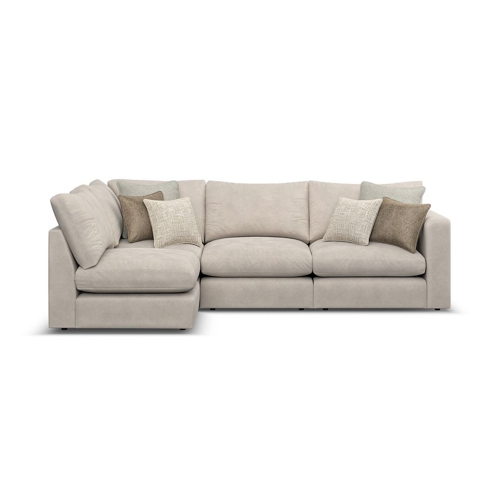 Elston 4 Seat Right Hand Modular Corner Sofa in Penny Dove Fabric - Group 5 2