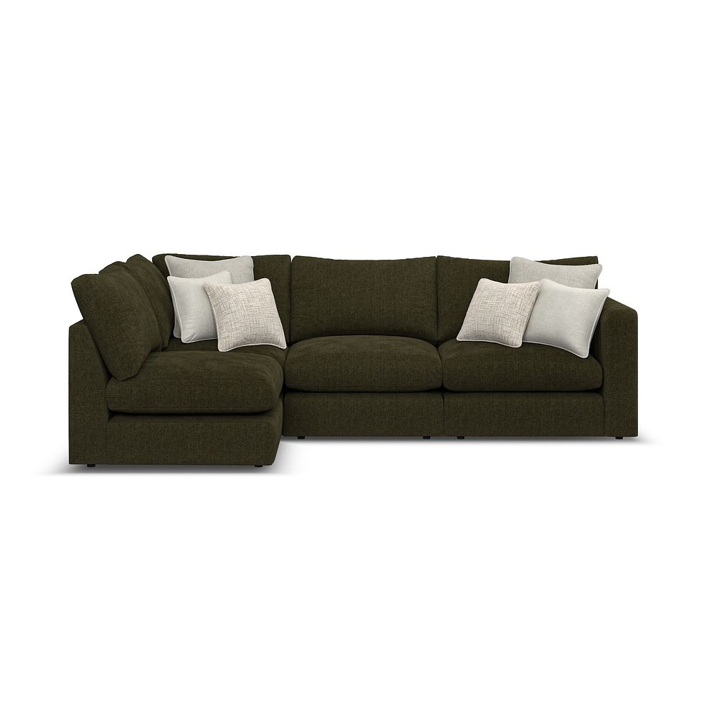 Elston 4 Seat Right Hand Modular Corner Sofa in Penny Forest Fabric - Group 5 2