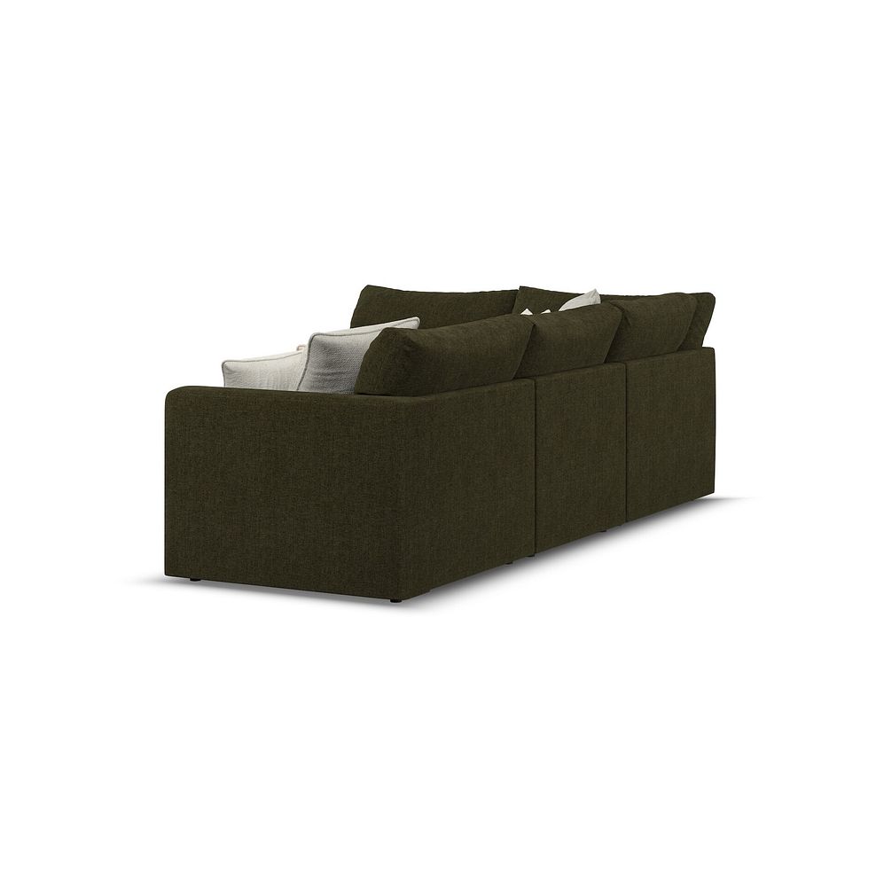 Elston 4 Seat Right Hand Modular Corner Sofa in Penny Forest Fabric - Group 5 3