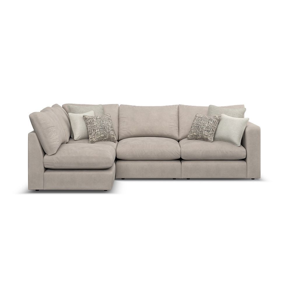 Elston 4 Seat Right Hand Modular Corner Sofa in Penny Mid Grey Fabric - Group 5 2