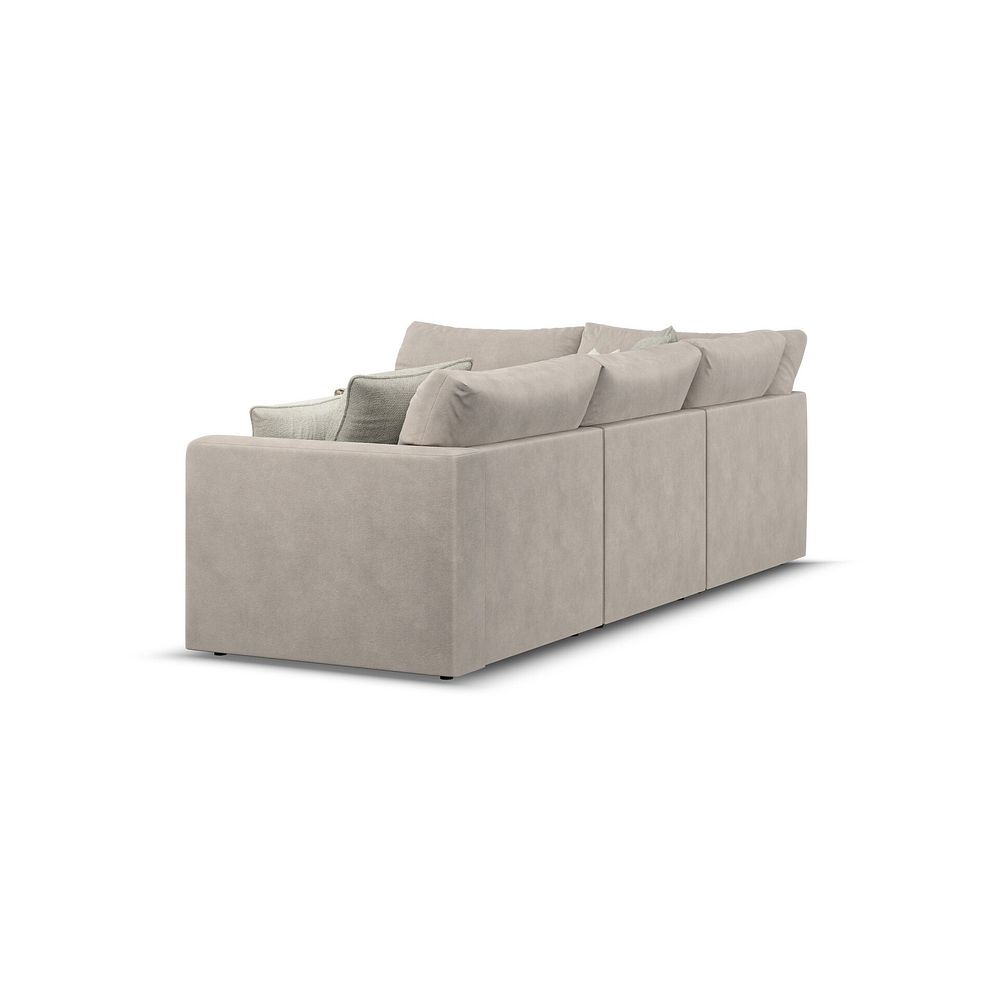 Elston 4 Seat Right Hand Modular Corner Sofa in Penny Mid Grey Fabric - Group 5 3