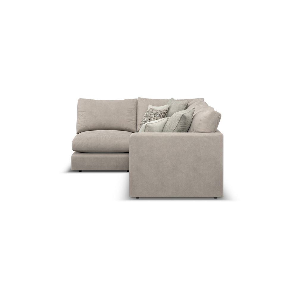 Elston 4 Seat Right Hand Modular Corner Sofa in Penny Mid Grey Fabric - Group 5 4