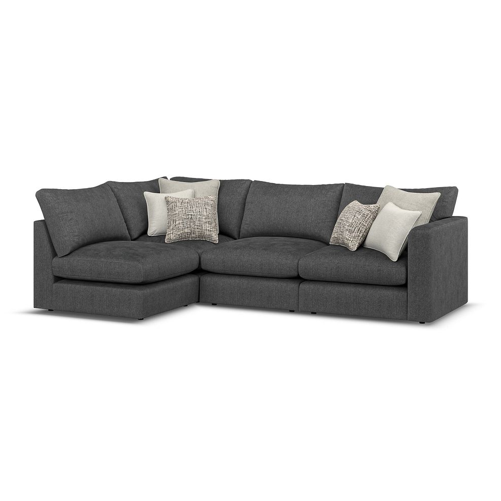 Elston 4 Seat Right Hand Modular Corner Sofa in Penny Whisp Fabric - Group 5 1