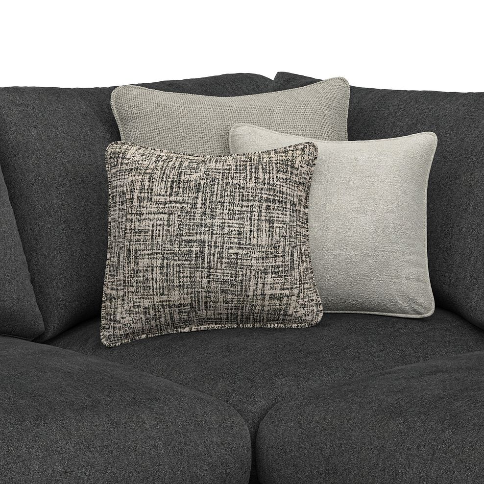 Elston 4 Seat Right Hand Modular Corner Sofa in Penny Whisp Fabric - Group 5 6