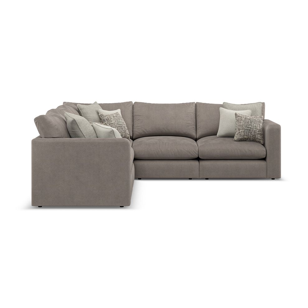 Elston 5 Seat Modular Corner Sofa in Penny Clay Fabric - Group 3 4