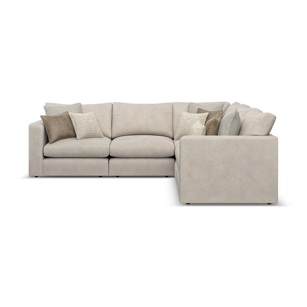 Elston 5 Seat Modular Corner Sofa in Penny Dove Fabric - Group 3 2