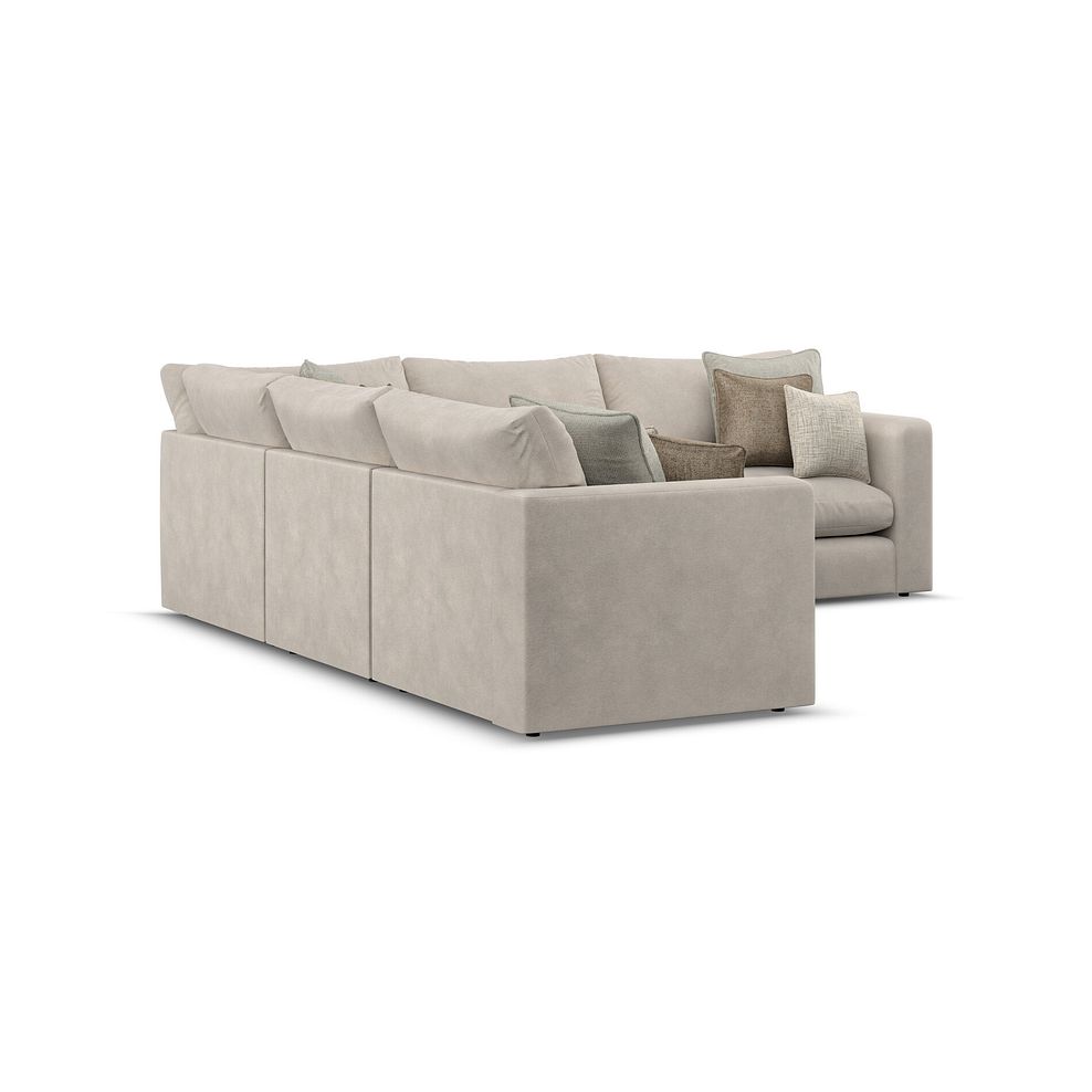Elston 5 Seat Modular Corner Sofa in Penny Dove Fabric - Group 3 3