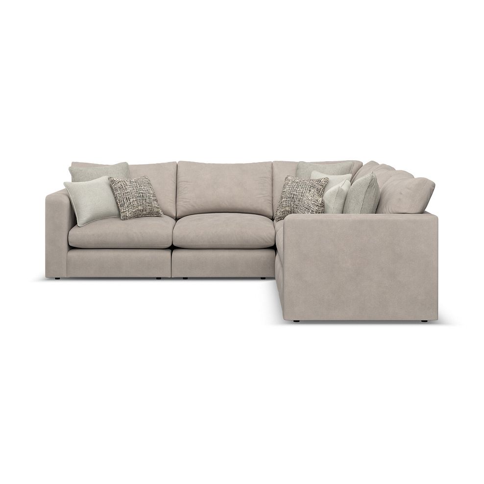 Elston 5 Seat Modular Corner Sofa in Penny Mid Grey Fabric - Group 3 2
