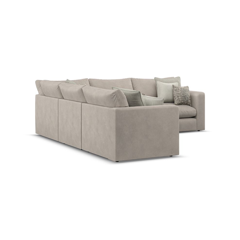 Elston 5 Seat Modular Corner Sofa in Penny Mid Grey Fabric - Group 3 3