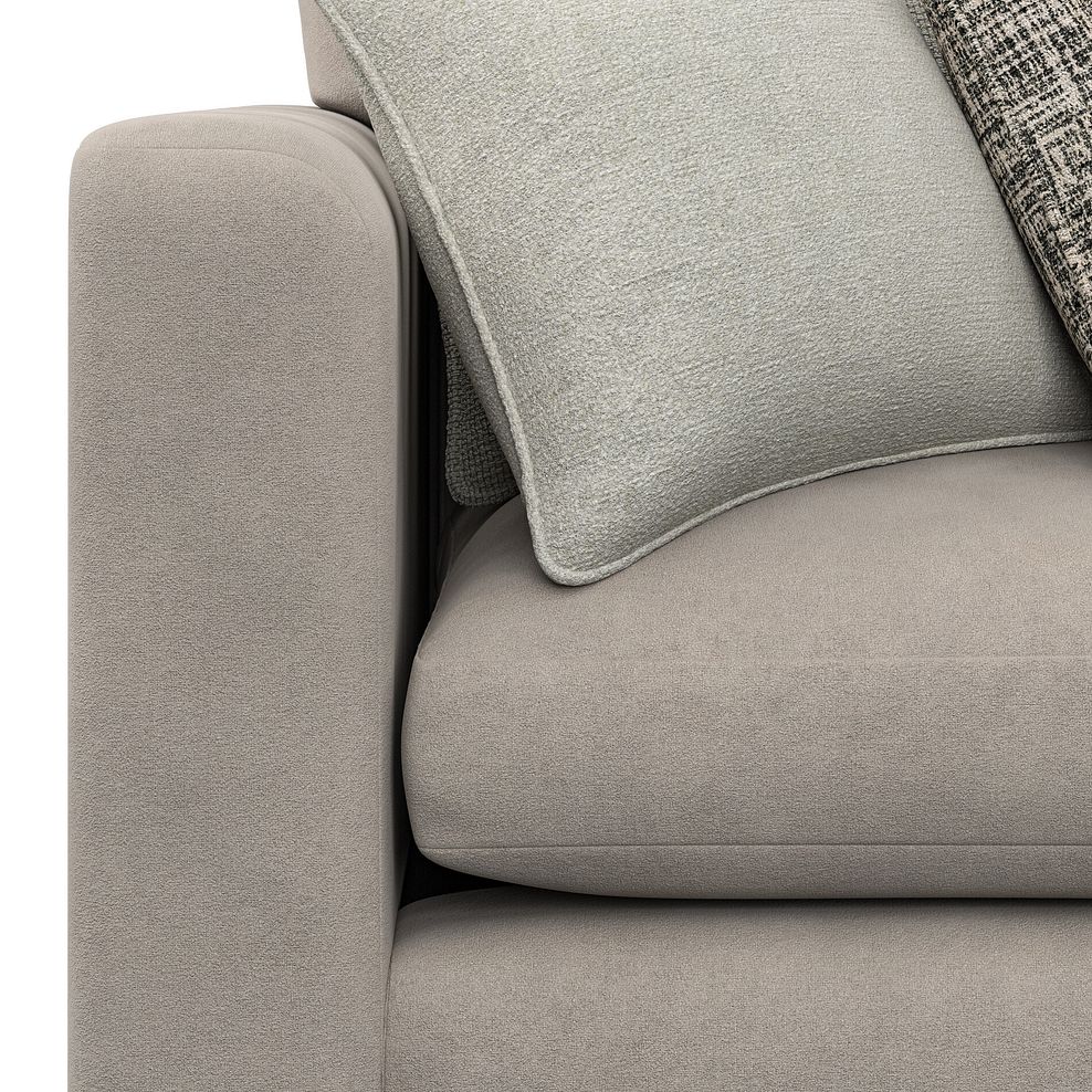 Elston 5 Seat Modular Corner Sofa in Penny Mid Grey Fabric - Group 3 5