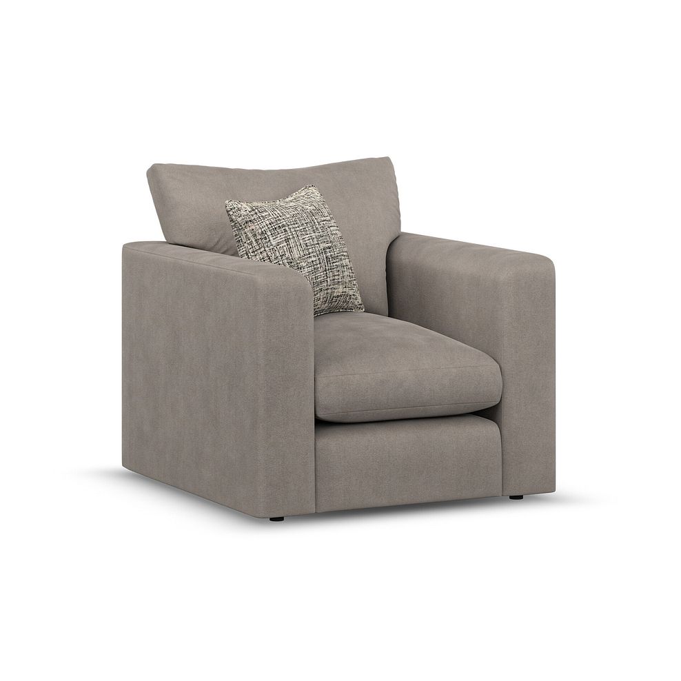 Elston Armchair in Penny Clay Fabric 1