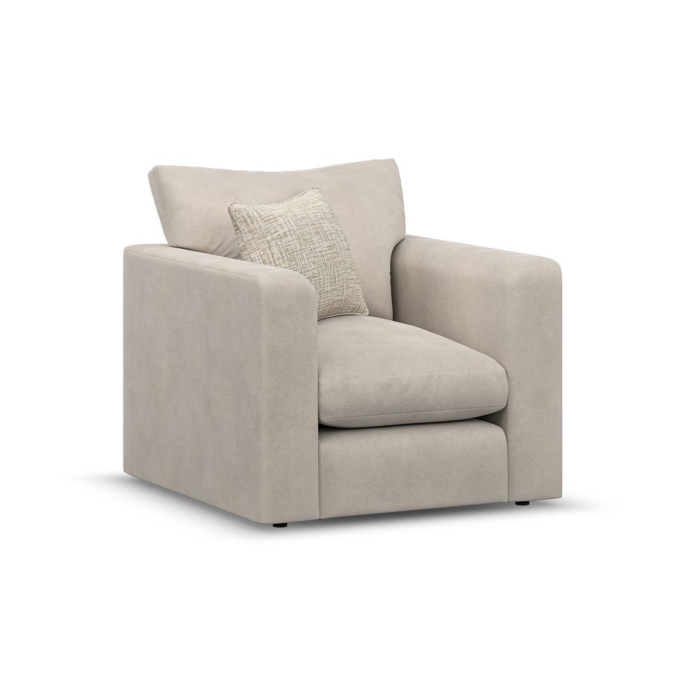 Elston Armchair in Penny Dove Fabric 1