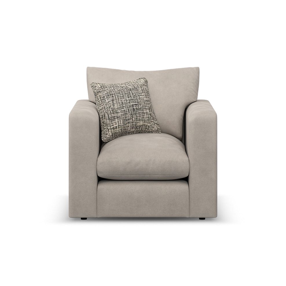 Elston Armchair in Penny Mid Grey Fabric 2