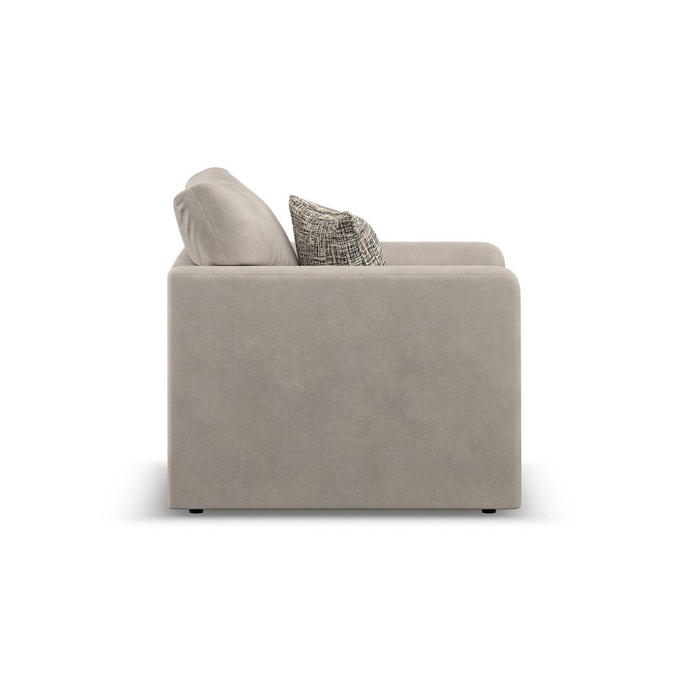 Elston Armchair in Penny Mid Grey Fabric 4