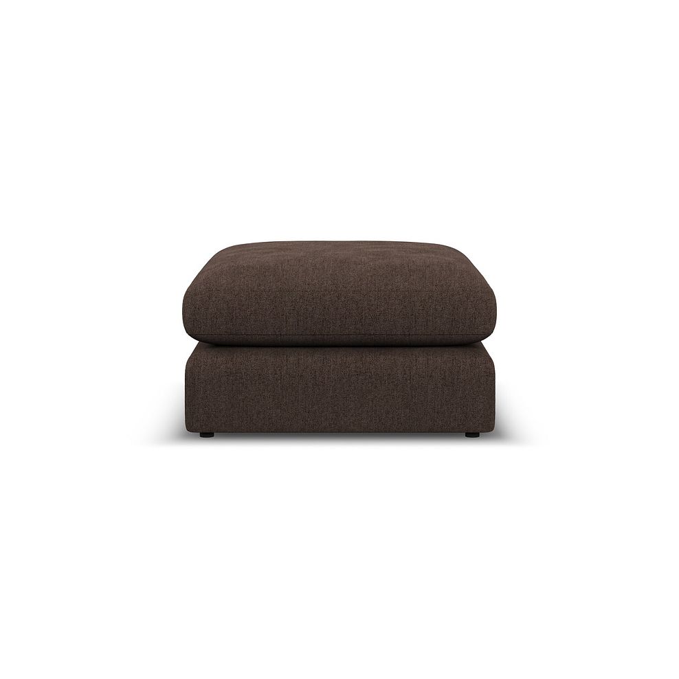 Elston Footstool in Penny Cacao Fabric 3