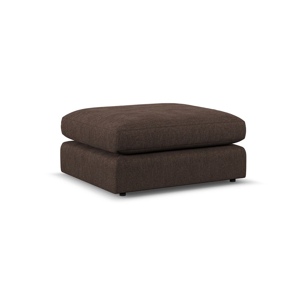 Elston Footstool in Penny Cacao Fabric 4