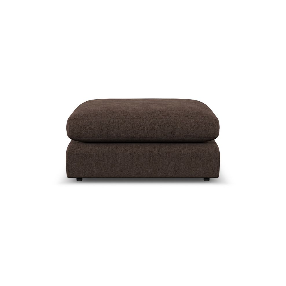 Elston Footstool in Penny Cacao Fabric 5