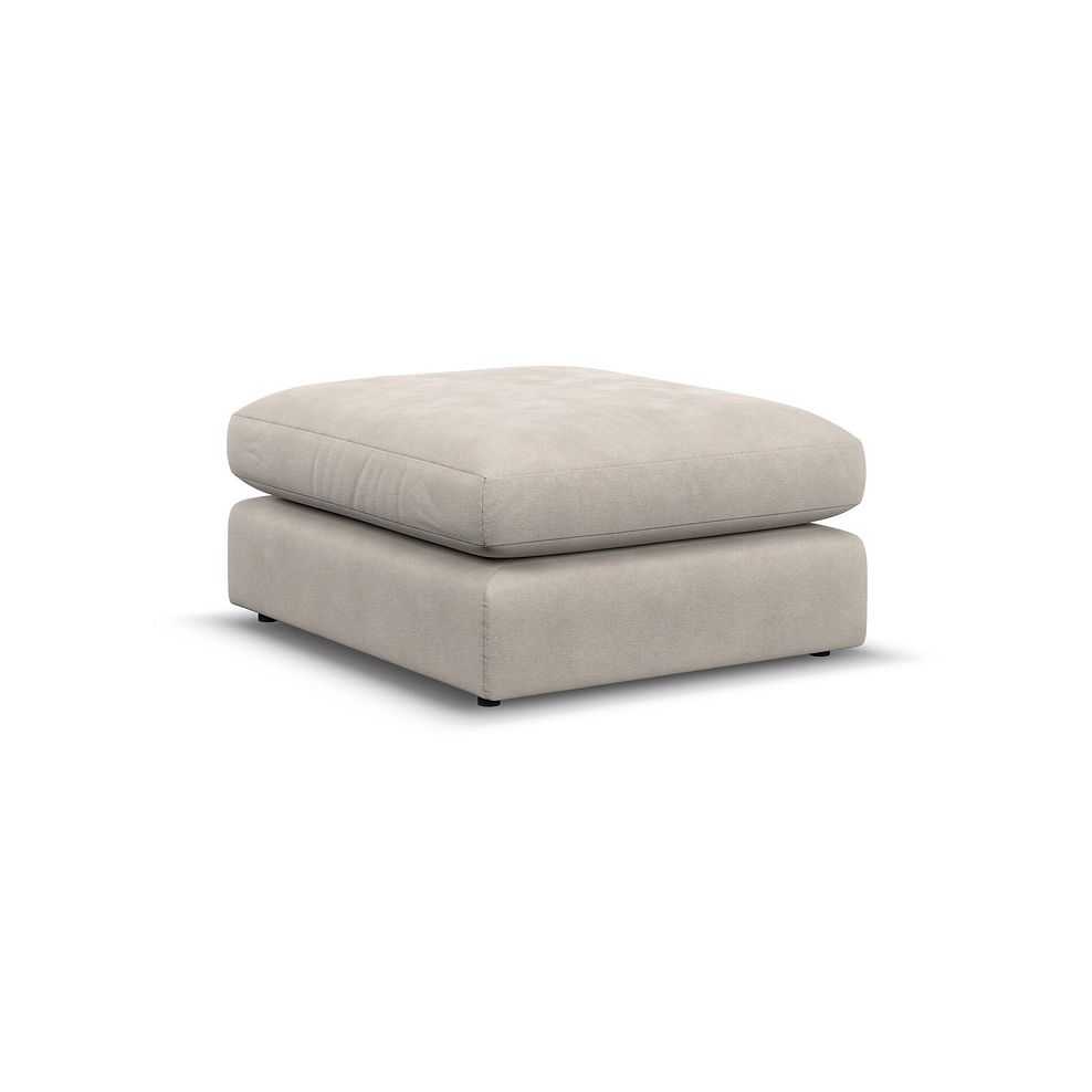 Elston Footstool in Penny Dove Fabric 2