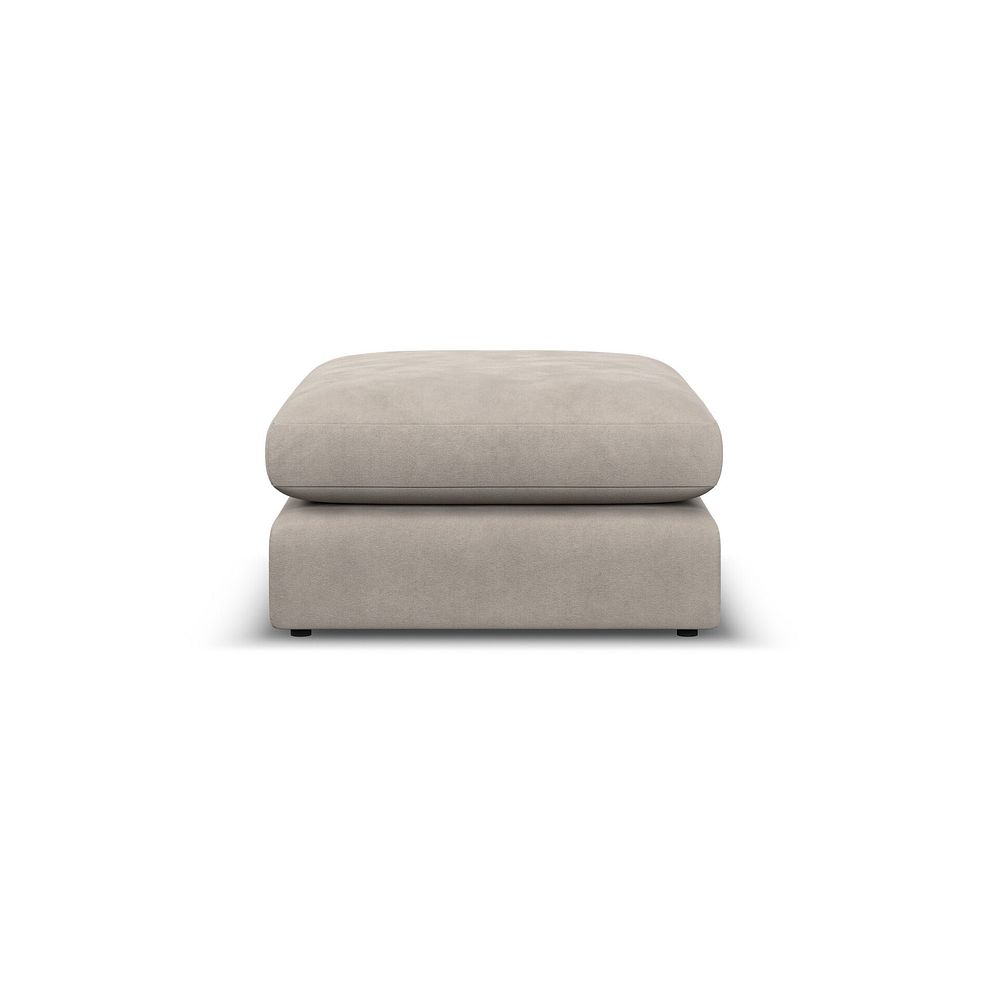 Elston Footstool in Penny Mid Grey Fabric 3