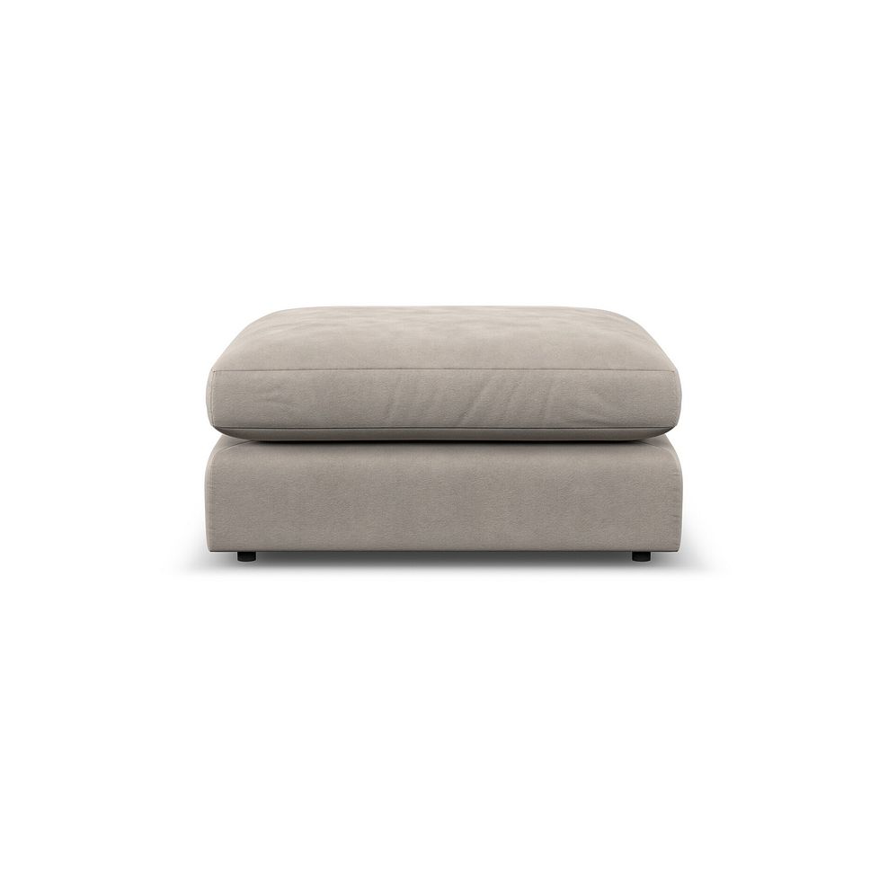 Elston Footstool in Penny Mid Grey Fabric 5