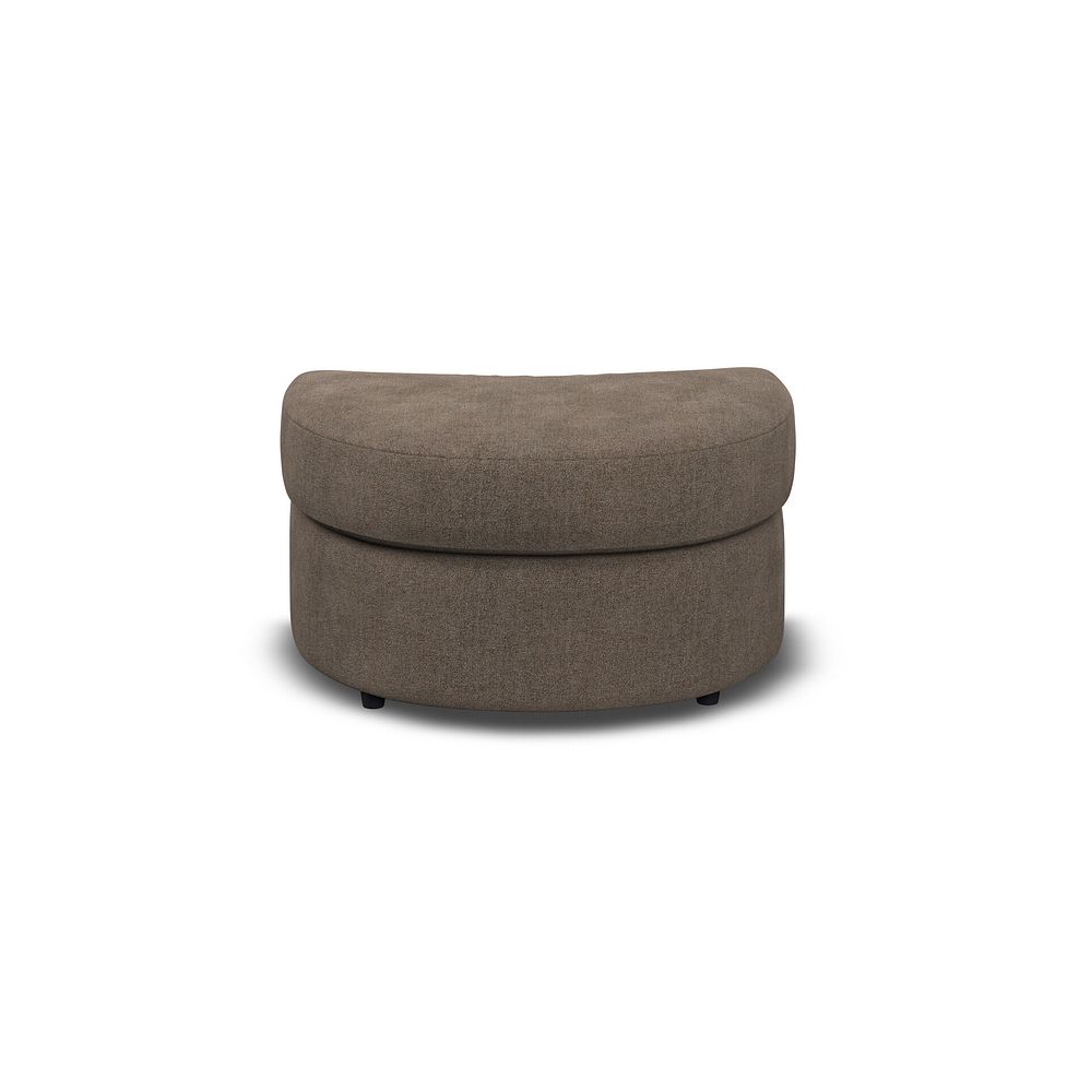 Elston Half Moon Footstool in Penny Burrow Fabric 2