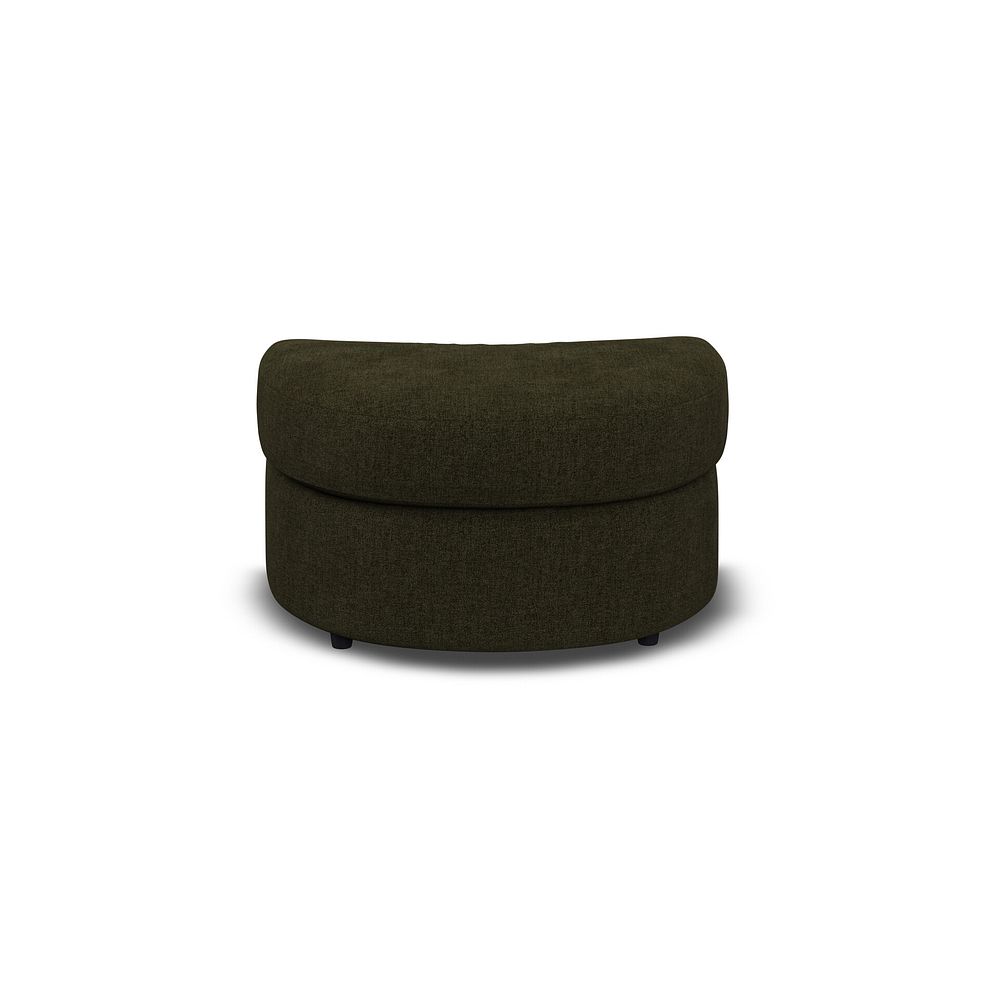 Elston Half Moon Footstool in Penny Forest Fabric 2