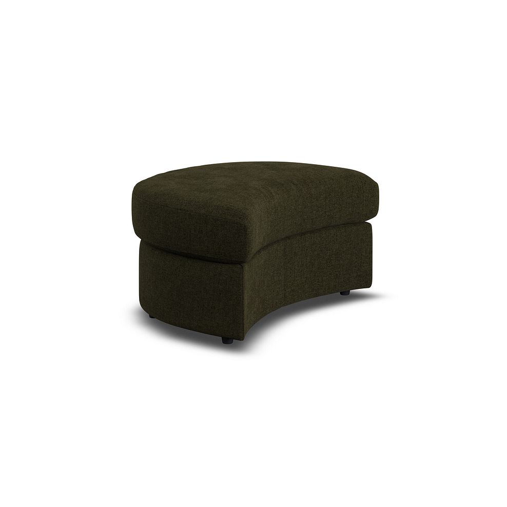 Elston Half Moon Footstool in Penny Forest Fabric 3