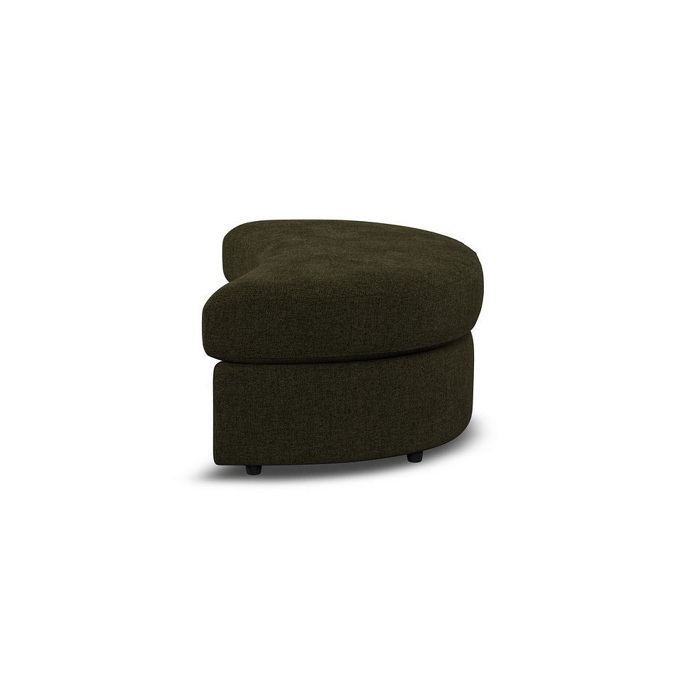 Elston Half Moon Footstool in Penny Forest Fabric 4