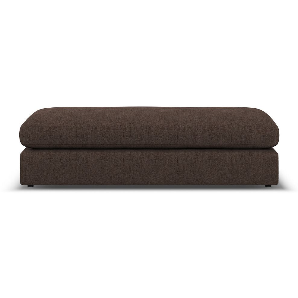 Elston Large Fender Footstool in Penny Cacao Fabric 2