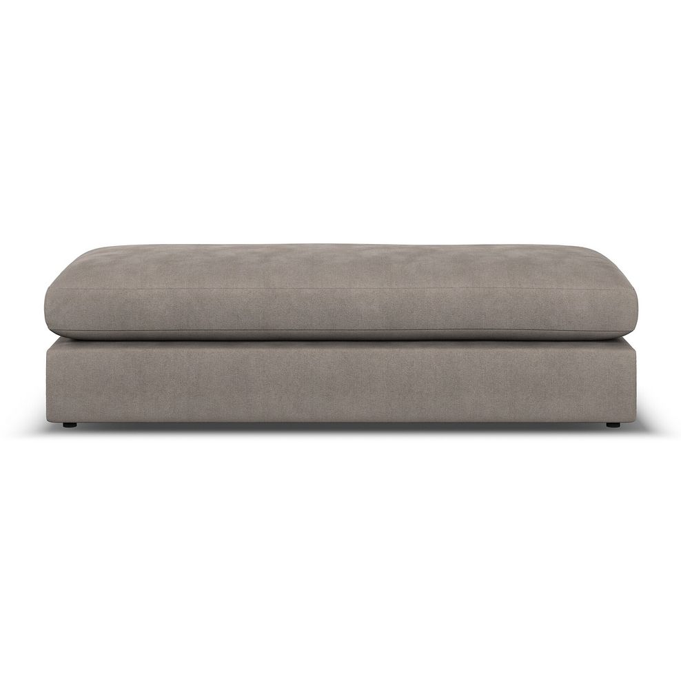 Elston Large Fender Footstool in Penny Clay Fabric 2