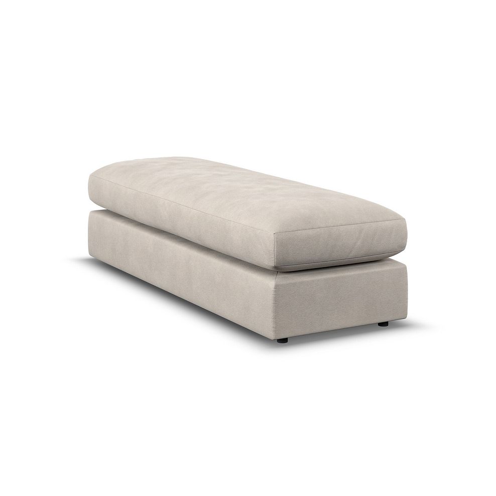 Elston Large Fender Footstool in Penny Dove Fabric 3