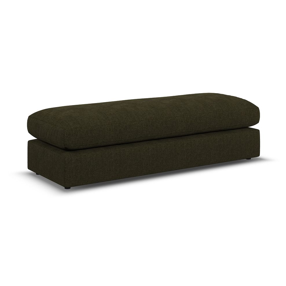 Elston Large Fender Footstool in Penny Forest Fabric 1