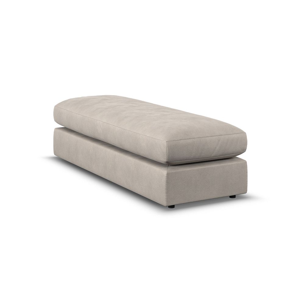 Elston Large Fender Footstool in Penny Mid Grey Fabric 3