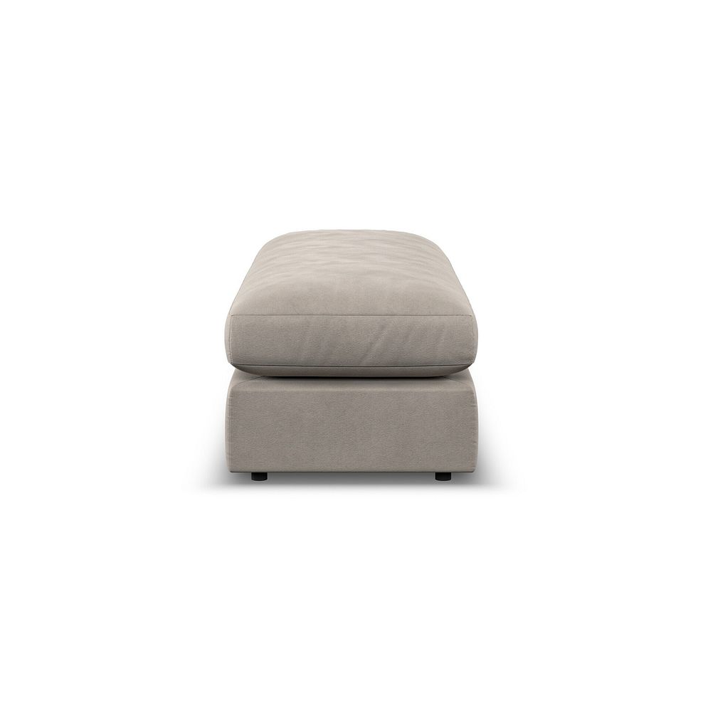 Elston Large Fender Footstool in Penny Mid Grey Fabric 4