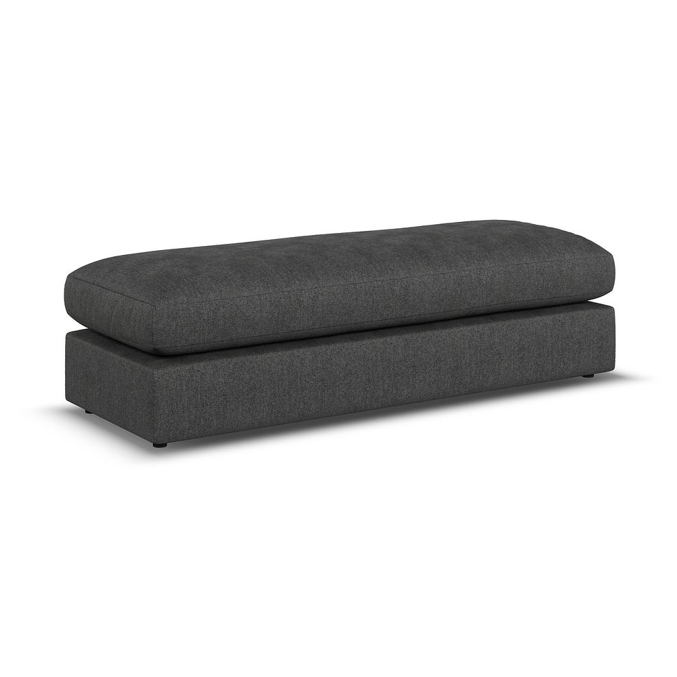 Elston Large Fender Footstool in Penny Whisp Fabric 1