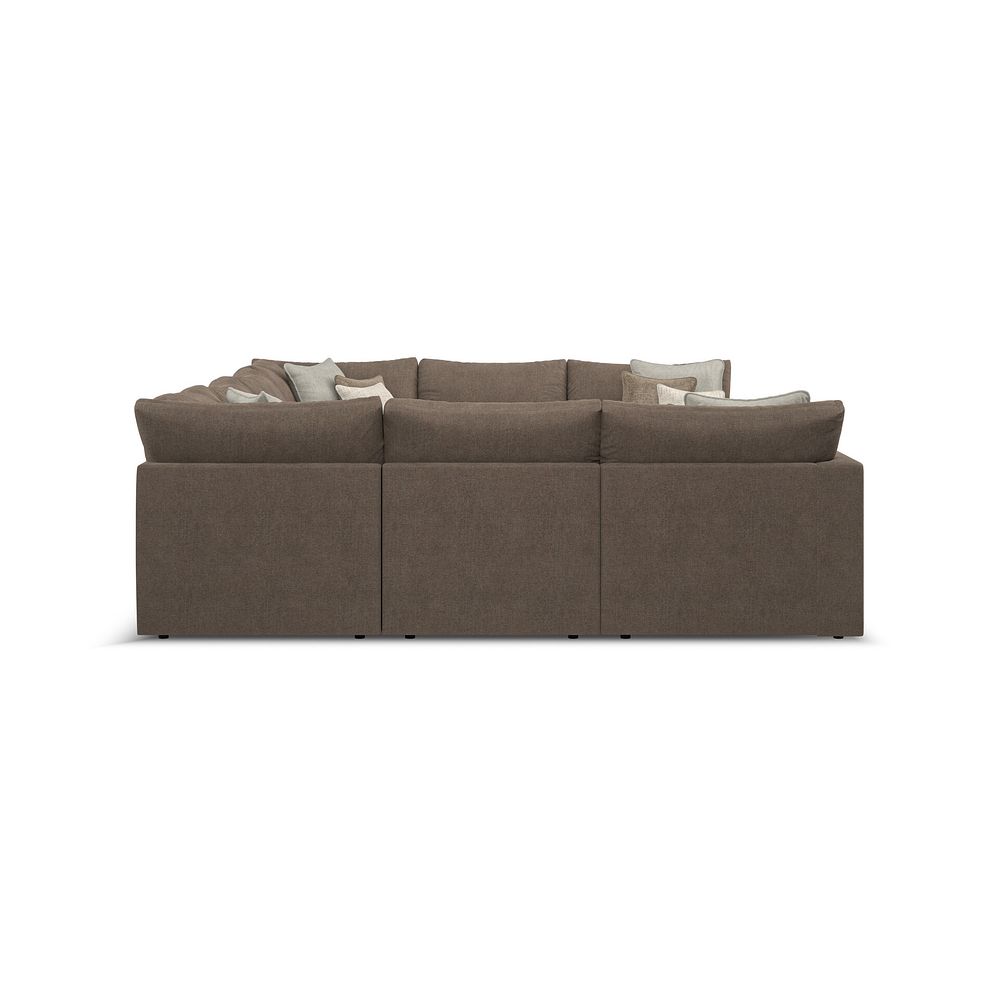 Elston Large U-Shape Modular Corner Sofa in Penny Burrow Fabric - Group 11 4
