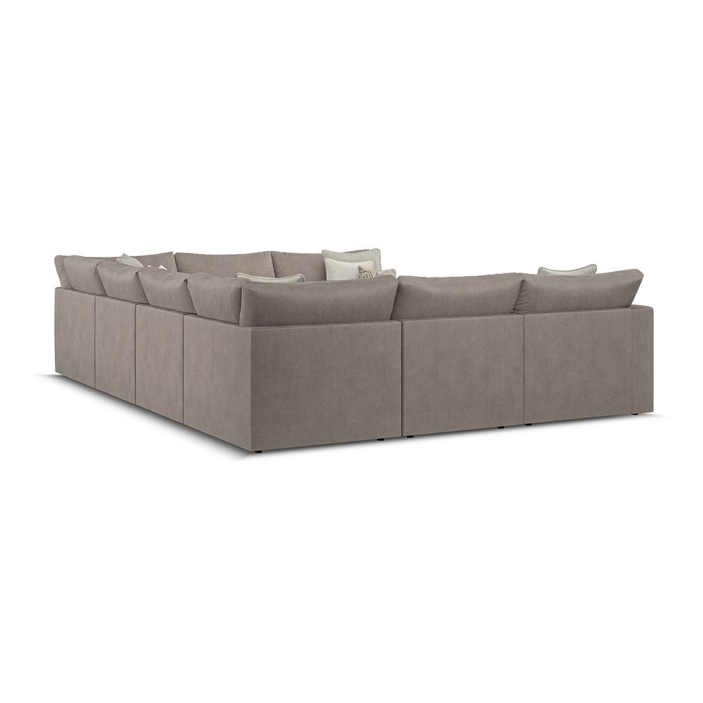 Elston Large U-Shape Modular Corner Sofa in Penny Clay Fabric - Group 11 3