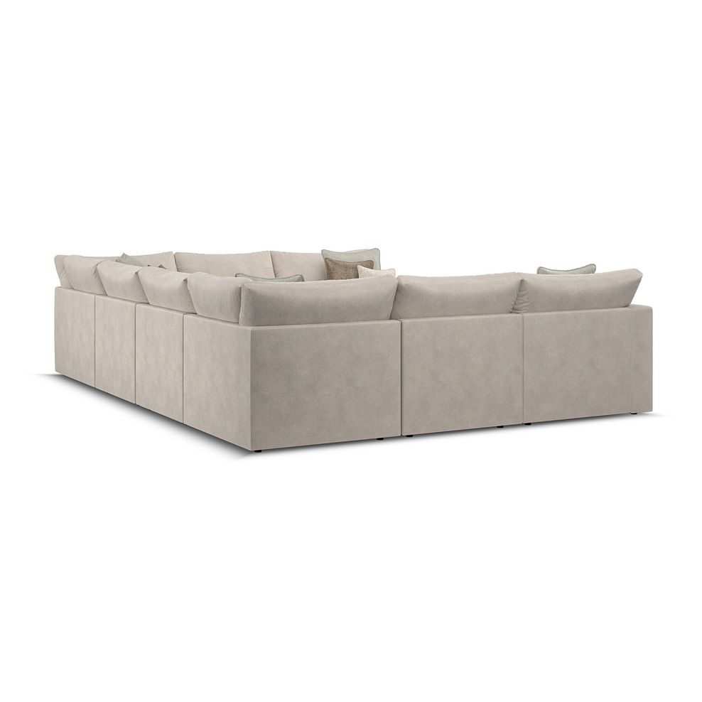 Elston Large U-Shape Modular Corner Sofa in Penny Dove Fabric - Group 11 3